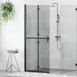 Vidaxl mur de douche à l'italienne autre noir et transparent foncé Vidaxl mur de douche à l'italienne autre noir et transparent foncé