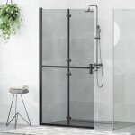 Vidaxl mur de douche à l'italienne autre noir et transparent foncé Vidaxl mur de douche à l'italienne autre noir et transparent foncé