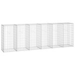 Vidaxl mur en gabion avec couvercles acier galvanis� 300 x 50 x 100 cm