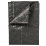 Vidaxl nature bche de sol de contrle des mauvaises herbes 2x10 m noir
