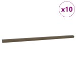 Vidaxl nez de marche 10 pcs marron 67 cm aluminium