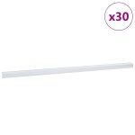 Vidaxl nez de marche 30 pcs argent 67 cm aluminium