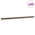 Vidaxl nez de marche 30 pcs marron 67 cm aluminium