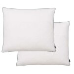 Vidaxl oreiller 2 pcs remplissage de duvet lger 70 x 60 cm blanc