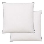 Vidaxl oreiller 2 pcs remplissage de duvet lã©ger 80 x 80 cm blanc Vidaxl oreiller 2 pcs remplissage de duvet lã©ger 80 x 80 cm blanc