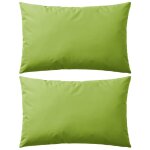 Vidaxl oreiller d'ext�rieur 2 pcs 60 x 40 cm vert pomme