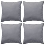 Vidaxl oreiller d'extrieur 4 pices 45 x 45 cm gris