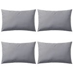 Vidaxl oreiller d'ext�rieur 4 pi�ces 60 x 40 cm gris