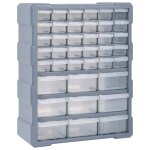 Vidaxl organisateur multi - tiroirs avec 39 tiroirs 38x16x47 cm