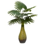 Vidaxl palmier artificiel 9 feuilles 65 cm vert