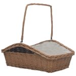 Vidaxl panier  bois de chauffage avec poigne 61, 5x46, 5x58 cm marron
