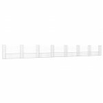 Vidaxl panier de gabion en forme de u avec 8 poteaux fer 860x20x100 cm