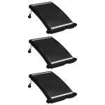 Vidaxl panneaux de chauffage solaire de piscine courbs 3pcs 72, 5x46cm