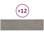 Vidaxl panneaux muraux 12 pcs gris clair 60x15 cm velours 1, 08 m Vidaxl panneaux muraux 12 pcs gris clair 60x15 cm velours 1, 08 m
