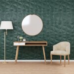 Vidaxl panneaux muraux 24 pcs vert 50x50 cm xps 6 m losange