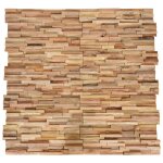 Vidaxl panneaux de revtement mural 3d 10 pcs 1, 08 m bois de teck