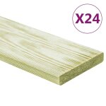 Vidaxl panneaux de terrasse 24 pcs 2, 88 m 1 m pin massif imprégné Vidaxl panneaux de terrasse 24 pcs 2, 88 m 1 m pin massif imprégné
