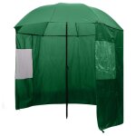 Vidaxl parapluie de pche vert 240x210 cm