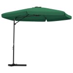 Vidaxl parasol d'ext�rieur avec m�t en acier 300 cm vert