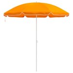 Vidaxl parasol de jardin 160 cm polyester 170t orange