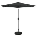 Vidaxl parasol de jardin avec lampes led 270 x 270 cm polyester