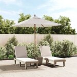 Vidaxl parasol de jardin avec mt en bois sable 198x198x231 cm