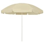 Vidaxl parasol de plage jaune sable 240 cm