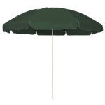 Vidaxl parasol de plage vert 240 cm