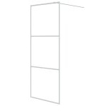 Vidaxl paroi de douche blanc 80x195 cm verre esg transparent