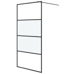 Vidaxl paroi de douche noir 100x195 cm verre esg demi - dépoli Vidaxl paroi de douche noir 100x195 cm verre esg demi - dépoli