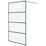 Vidaxl paroi de douche noir 115x195 cm verre esg dépoli Vidaxl paroi de douche noir 115x195 cm verre esg dépoli