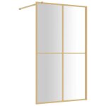 Vidaxl paroi de douche avec verre esg transparent doré 118x195 cm Vidaxl paroi de douche avec verre esg transparent doré 118x195 cm