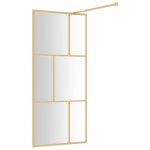 Vidaxl paroi de douche avec verre esg transparent dor 80x195 cm