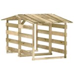 Vidaxl pergolas avec toits 2 pcs 100x90x100 cm bois de pin imprgn