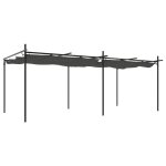 Vidaxl pergola avec toit rétractable anthracite 589x292x230 cm Vidaxl pergola avec toit rétractable anthracite 589x292x230 cm