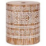 Vidaxl pied de parasol autre blanc lavé Ø34 x 40 cm bois massif Vidaxl pied de parasol autre blanc lavé Ø34 x 40 cm bois massif