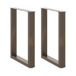 Vidaxl pieds de table a manger forme de u 2 pcs 70x(72 - 73) cm acier Vidaxl pieds de table a manger forme de u 2 pcs 70x(72 - 73) cm acier
