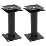Vidaxl pi�destaux de si�ge de bateau 2 pcs si�ge pivotant � 360 acier