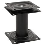Vidaxl pi�destal de si�ge de bateau avec si�ge pivotant � 360 acier
