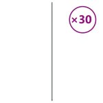 Vidaxl piquets pour plantes de jardin 30 pcs vert 115 cm acier