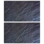 Vidaxl planches  dcouper 2pcs motif de pierre naturelle verre tremp