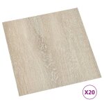 Vidaxl planches de plancher autoadhsives 20 pcs pvc 1, 86 m? beige