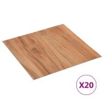 Vidaxl planches plancher autoadhsives 20 pcs pvc 1, 86 m naturel