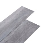 Vidaxl planches de plancher pvc autoadh�sif 2, 51 m 2 mm gris bois mat