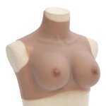 Vidaxl plastron en silicone marron p�le coupe e