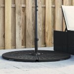 Vidaxl poids de base de parasol et poigne pour parasols a pied crois