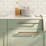 Vidaxl poignes d'armoire 10 pcs bronze 224 mm acier inoxydable