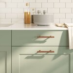 Vidaxl poignes d'armoire 10 pcs bronze 96 mm acier inoxydable