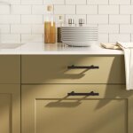 Vidaxl poignes d'armoire 10 pcs noir 96 mm acier inoxydable