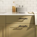 Vidaxl poignes d'armoire 20 pcs noir 96 mm acier inoxydable